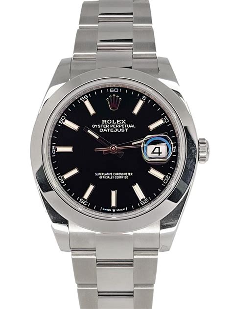 rolex smooth bezel datejust|Rolex Datejust black dial.